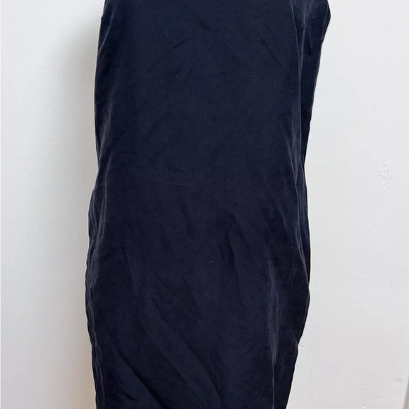 L.K Bennett Linen Silk Blend Pencil Dress Lined Black  Size 10 Straight Penc - Picture 1 of 5